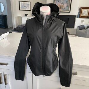 RYU Respect Your Universe Ethos Athletic Full Zip Hooded Track Jacket Black Sz S